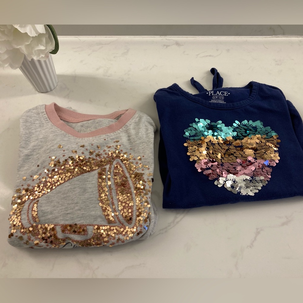 Sequin long sleeve size 5/6